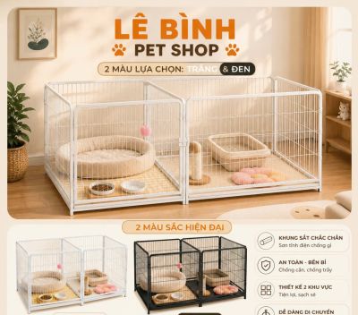 Lồng quây cao cấp chia khu
